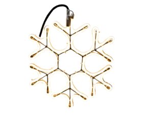 NEON zimowy sznur śnieżynka led 40cm 230V NEON Winter snowflake 40cm rope warm 23153755 230V