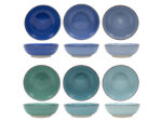 Ceramiczna linia BLUE- DUŻA miska WYSOKA cm mix n  Ceramic BLUE line BOWL 22,5  mix of blue 24327049