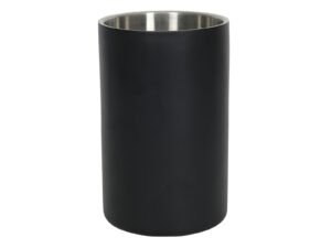 Stalowy pojemnik do lodu PODÓWJNA ŚCIANKA CZARNY Stainless steel ICE bucket BLACK double w 22092830