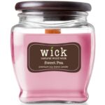 ŚWIECZKA sojowa KWIATOWA drewniany knot WICK 425g CANDLE Wooden Wick Colonial 15 oz - Sweet Pea