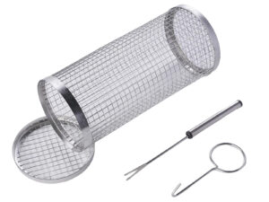 HORECA stalowy kosz tuba do grilla 9 x 20 cm HORECA GRILL steel grill basket 20 cm 23365387