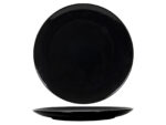 Ceramiczna linia CZARNY POŁYSK - talerz 20 deser Ceramic GLOSSY BLACK line plate 19,5 cm 24306513