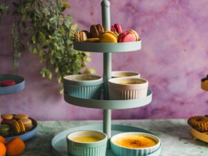 Stalowa seria etażerka 3 poziomy PASTEL NIEB RÓŻ Steel serie etagere 3 layers PASTEL 2 MIX 24500468