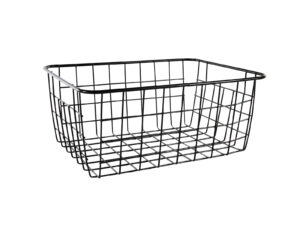 METALOWY druciany koszyk na OWOCE CZARNY 20 Wire metal fruit basket 20x15x8cm BLACK 23491564