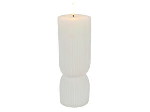 LED świeczka RIBBED 7x20 cm BIAŁA LED candle RIBBED 7x20 cm WHITE 23145206