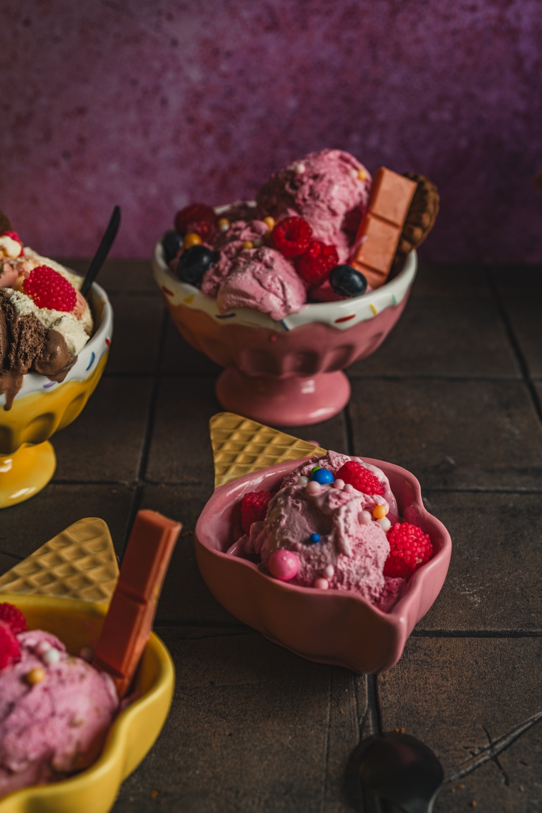 Ceramiczna linia LODY miska wafelek Ceramic ICE CREAM line bowl wafer shape 24305942 - obrazek 4