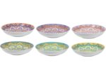 Porcelanowa linia MANDALA talerz gł 21 cm mix 6 wz Porcelain MANDALA line mix plate 21 cm 24324351