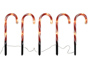 Deco Xmas deko szpikulce LIZAKI LED zestaw 5 Deco Xmas outdoor candy stick LED 23152132