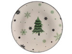 Ceramiczna linia ZIMOWE DRZEWKO talerzyk 19 cm Ceramic WINTER TREE plate 19 cm 23105706