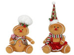Deco zimowy PIERNIK 32 cm siedzący MIX wzorów Deco Winter GINGERBREAD 32cm siting MIX 23097726