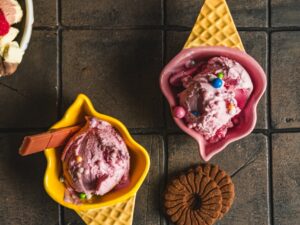 Ceramiczna linia LODY miska wafelek Ceramic ICE CREAM line bowl wafer shape 24305942