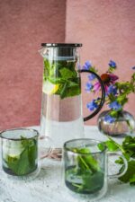 MPL Borosilikatowy DZBANEK 1,3l CZARNY WYSOKI MPL borosilacate glass jug lid 1,3l BLACK HIGH