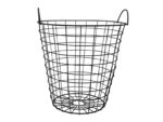 METALOWY druciany KOSZ DUŻY CZARNY Wire metal basket 30x35  BLACK 23491520