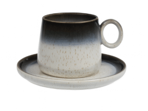 LUNA LINE filiżanka do kawy herbaty 250 ml z pods LUNA LINE coffe tea cup 250 and saucer 077550