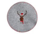 Mata filcowa 35 cm ŁOŚ szara Ho Ho Ho okragła Placemat felt mat 35 cm DEER grey 23099283