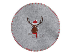 Mata filcowa 35 cm ŁOŚ szara Ho Ho Ho okragła Placemat felt mat 35 cm DEER grey 23099283