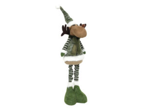 Deco zimowy ŁOŚ zielony 66 cm regulacja wysokości Deco Winter Deer GREEN 66 cm standing 23096973