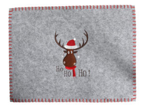 Mata filcowa 30x40 cm ŁOŚ szara Ho Ho Ho prostokąt Placemat felt mat 30x40 cm DEER grey 23099287