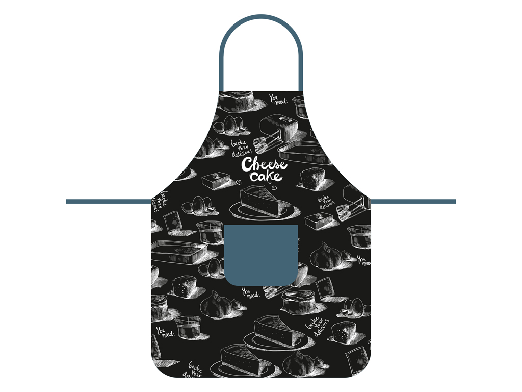Textiles Kitchen apron Modern Cheese Cake 60X75CM Textiles Kitchen apron Modern Cheese Cake 60X75CM