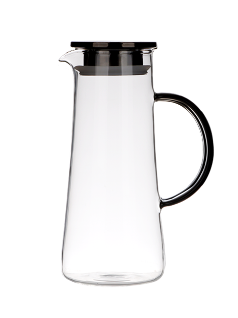 MPL Borosilikatowy DZBANEK 1,3l CZARNY WYSOKI MPL borosilacate glass jug lid 1,3l BLACK HIGH - obrazek 3