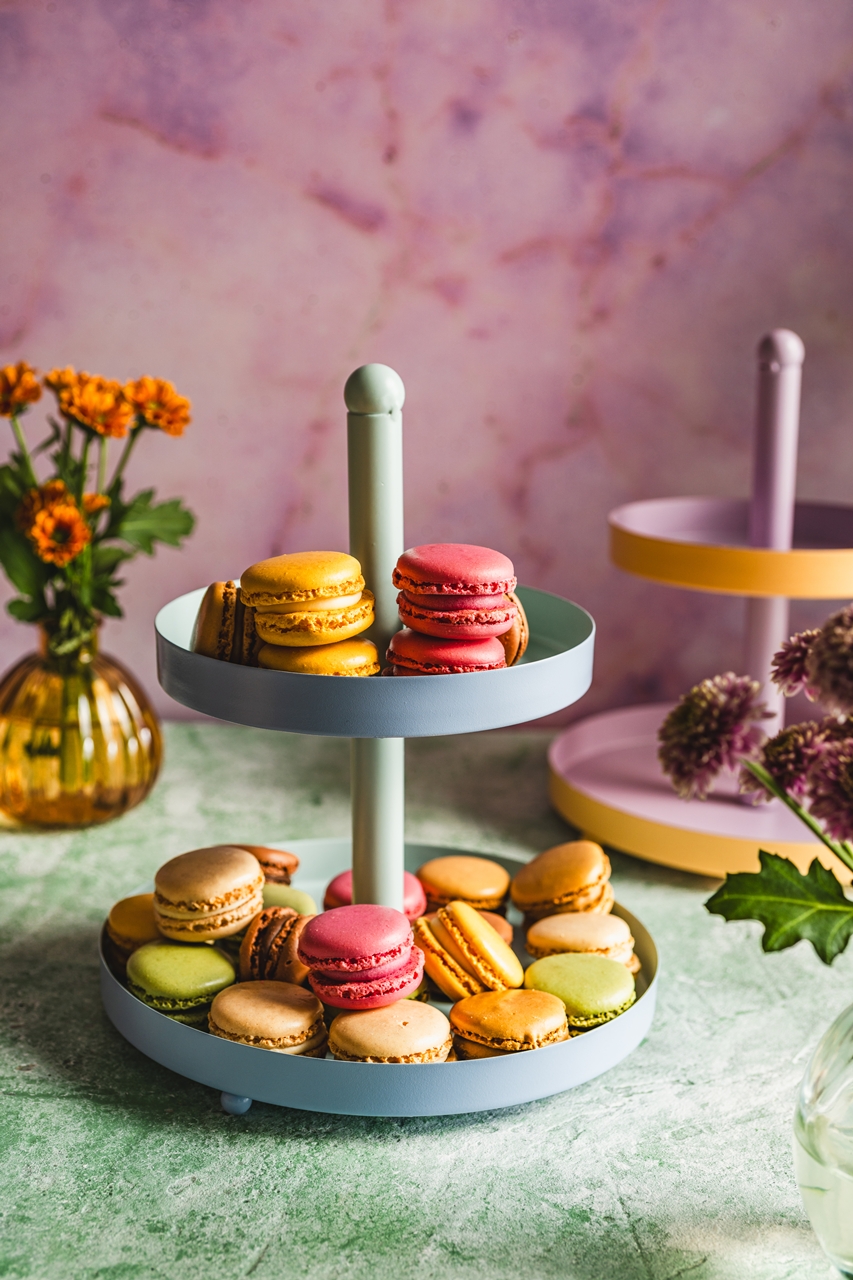 Stalowa seria etażerka 2 poziomy PASTEL NIEB RÓŻ F Steel serie etagere 2 layers PASTEL 3 MIX 24500419 - obrazek 5