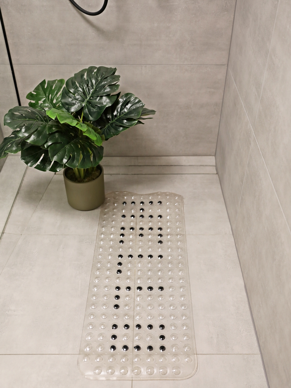 Łazienkowa mata do wanny brodzika 100x40 HELLO BATH or SHOWER buble MAT 100x40 HELLO - obrazek 3