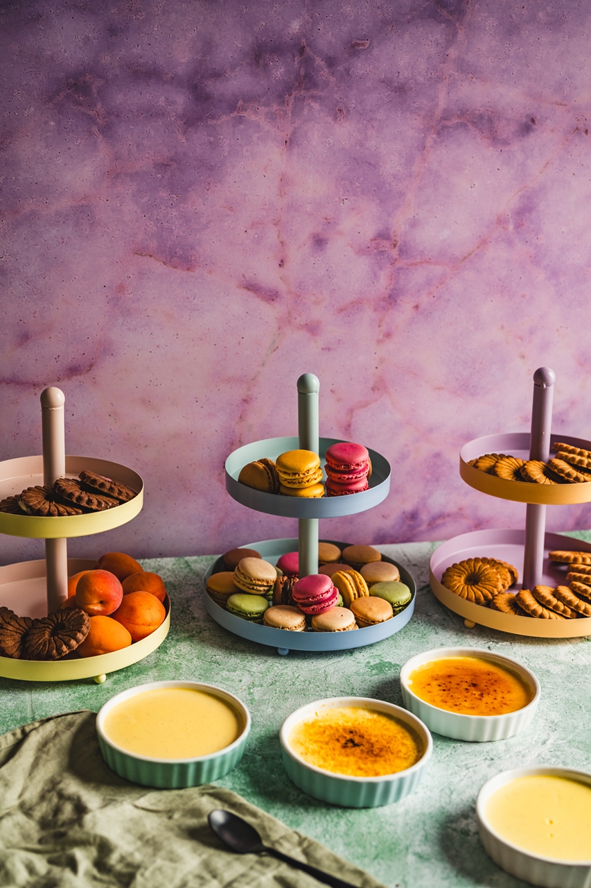 Stalowa seria etażerka 2 poziomy PASTEL NIEB RÓŻ F Steel serie etagere 2 layers PASTEL 3 MIX 24500419 - obrazek 2