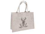 PREZENTOWA torba filcowa 35x25x12 cm DEER beżowa GIFT BAG felt 40x30x15 cm DEER beige 23099396