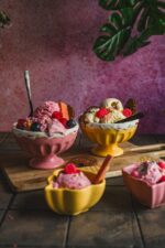 Ceramiczna linia LODY miska na stopce ręcznie malo Ceramic ICE CREAM line bowl on foot 24305934