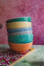 Porcelanowa linia MANDALA miska 14 cm mix 6 wzorów Porcelain MANDALA line mix bowl 14 cm 24324330