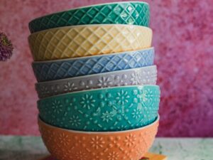 Porcelanowa linia MANDALA miska 14 cm mix 6 wzorów Porcelain MANDALA line mix bowl 14 cm 24324330