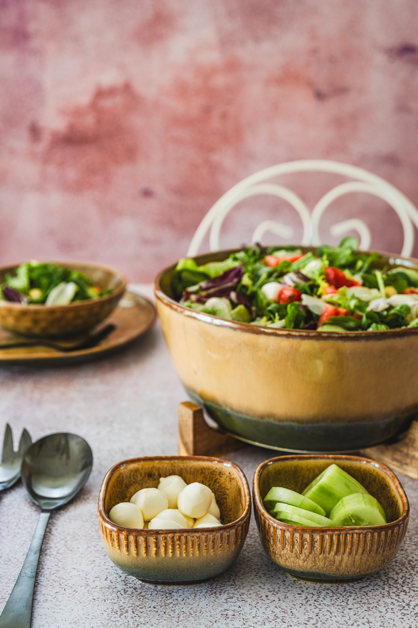 Ceramiczna linia OMBRES I miseczka kwadratowa 10cm OMBRES INSTA line square dip bowl 10 cm - obrazek 2