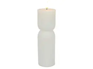 LED świeczka RIBBED 7x22 cm BIAŁA LED candle RIBBED 7x22 cm WHITE 23145209