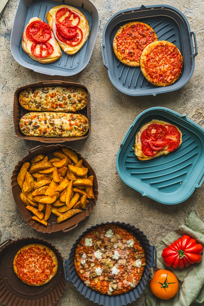 Gadget silikonowy koszyk do frytkownicy okrągły BR AIRFRYER basket silicone round o 20 BROWN 077055 - obrazek 5