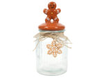 Deco Xmas słoik do przechowywania PIERNIK 21 cm Deco Xmas storage jar GINGER BROWN 21 cm 23050192