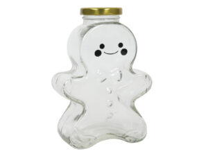 Deco Xmas szklany słoik GINGERBREAD złota pokrywka Deco Xmas jar glass GINGERBREAD 23468631