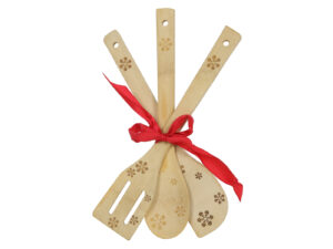 Deco Xmas zimowy zestaw 3 bambusowych łopatek kuch Deco Xmas spatula bamboo set 22277463