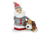 Deco interaktywny śpiewający Święty Mikołaj z psem Deco Winter Music Santa with dog 30cm 23090112