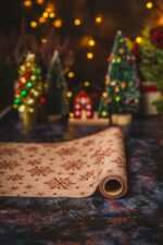 Mata bieżnik na stół 275x28 cm CZERWONY decor wzór Placemat table runner 275x28 cm RED mix 22281100