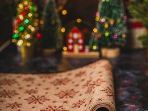 Mata bieżnik na stół 275x28 cm CZERWONY decor wzór Placemat table runner 275x28 cm RED mix 22281100