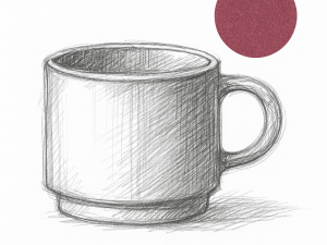 Ceramiczna linia STACK VIOLET kubek Ceramic STACK VIOLET mug