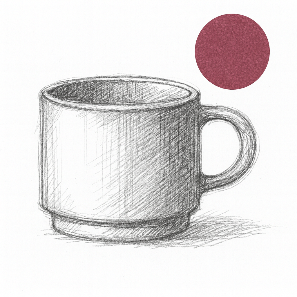 Ceramiczna linia STACK VIOLET kubek Ceramic STACK VIOLET mug