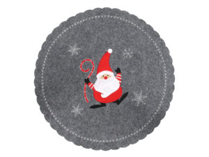 Mata filcowa 35 cm ŚWIĘTY MIKOŁAJ szara Placemat felt mat 35 cm SANTA CLAUS grey 23080461