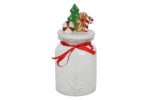 Deco Xmas słoik do przechowywania GINGERBREAD Deco Xmas storage jar GINGERBREAD on lid 24306459