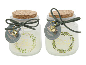 ŚWIECZKA XMAS w sloiku ZŁOTY wzór GIFT MIX CANDLE XMAS in jar GOLD design GIFT MIX 23140791