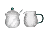 JACK cukierniczka i mlecznik ZIELEŃ zestaw MPL borosilacate JACK sugar & creamer set GREEN