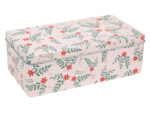 Zimowa puszka RÓŻOWA 21x11x7 cm Deco WINTER Tin box PINK 21x11x7 cm 23465704