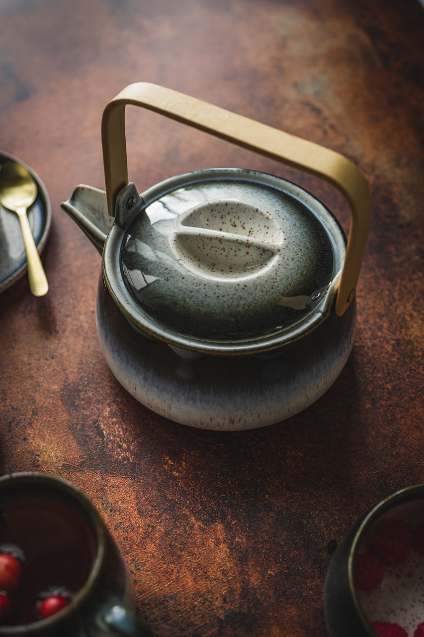 LUNA LINE dzbanek 1 l z bambusową rączką LUNA LINE teapot 1 l with bamboo handy 077543 - obrazek 4