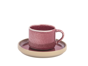 Ceramiczna linia STACK VIOLET zestaw kawowy 2+2 Ceramic STACK VIOLET coffee set 2+2