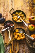 Stalowe sztućce dla dzieci OWOCE zestaw 4 el Cutlery set 4 pcs for children FRUIT design